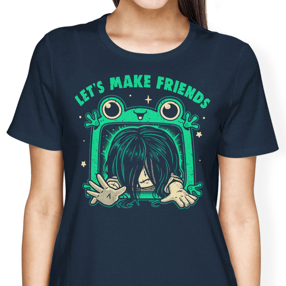 Let's Make Friends Women's Apparel - Adult & Kids T-Shirts, Sweatshirts & Hoodies apparel design preview 2
