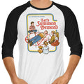 Let's Summon Demons 3/4 Sleeve Raglan - Adult & Kids T-Shirts, Sweatshirts & Hoodies apparel design preview 1
