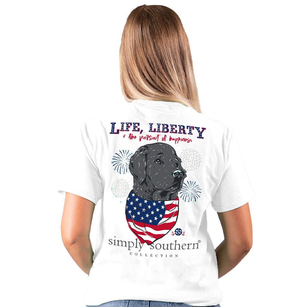 SALE Simply Southern Preppy Liberty USA Dog - Adult & Kids T-Shirts, Sweatshirts & Hoodies apparel design preview 1
