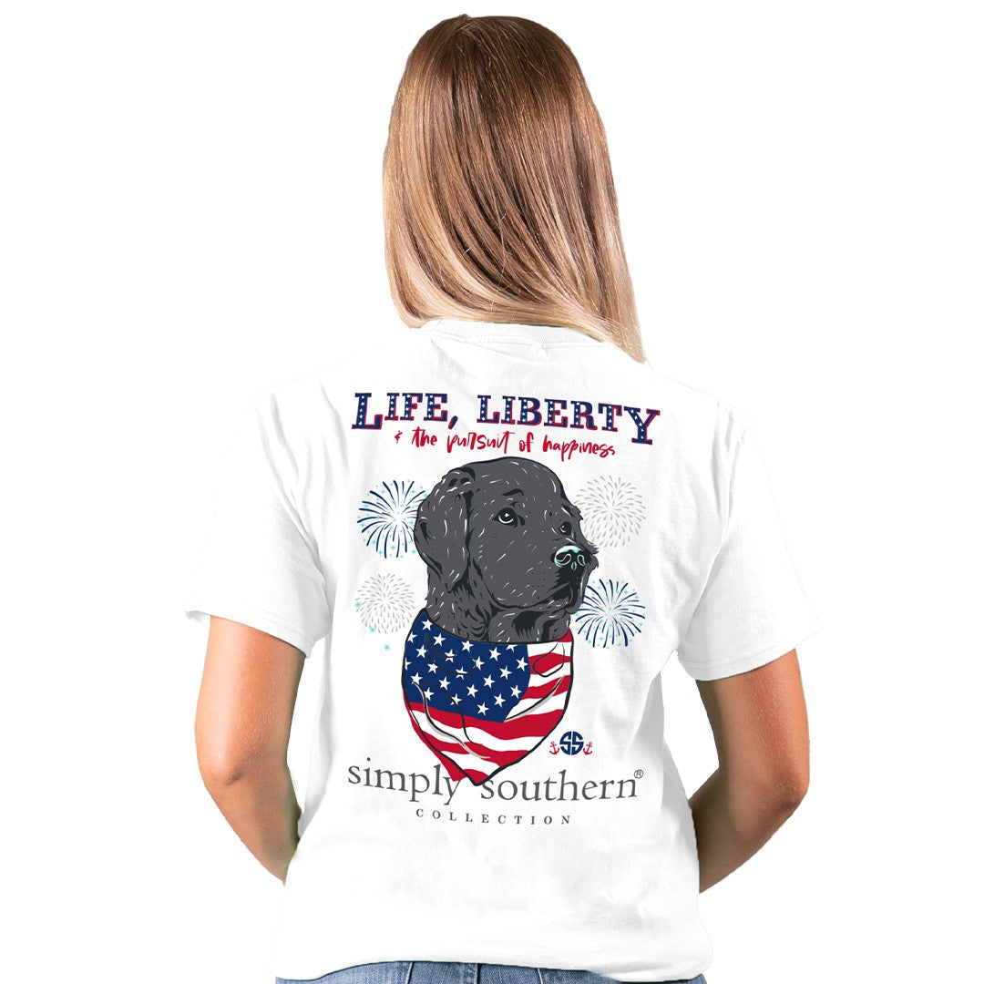 SALE Simply Southern Preppy Liberty USA Dog - Adult & Kids T-Shirts, Sweatshirts & Hoodies apparel design preview 1