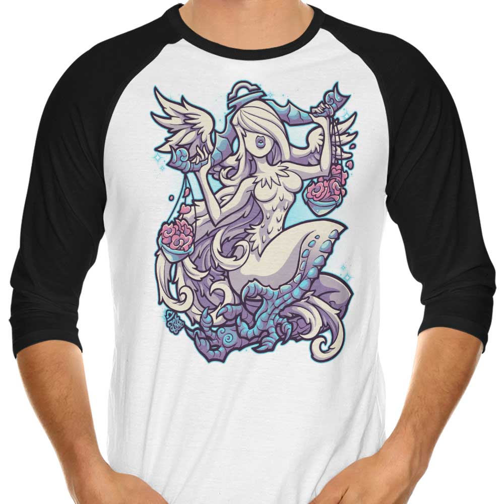 Libra 3/4 Sleeve Raglan - Adult & Kids T-Shirts, Sweatshirts & Hoodies apparel design preview 1
