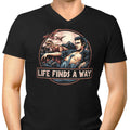 Life Finds a Way Men's V-Neck - Adult & Kids T-Shirts, Sweatshirts & Hoodies apparel design preview 1