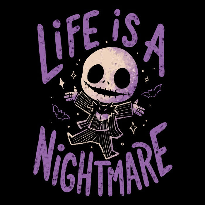 Life is a Nightmare Men's V-Neck - Adult & Kids T-Shirts, Sweatshirts & Hoodies apparel design preview 2