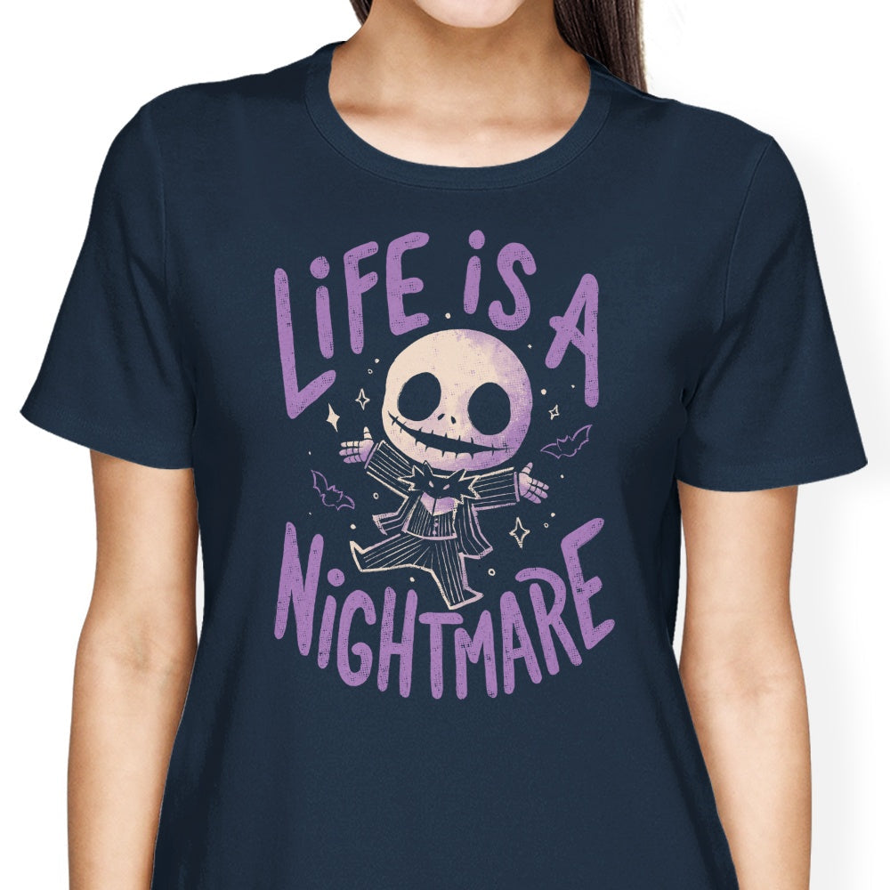 Life is a Nightmare Women's Apparel - Adult & Kids T-Shirts, Sweatshirts & Hoodies apparel design preview 2