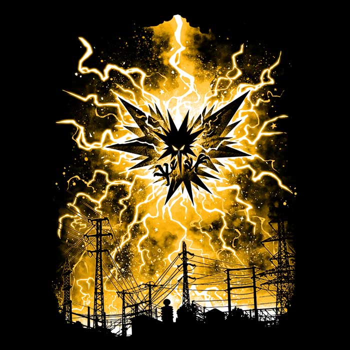 Lightning Storm Men's V-Neck - Adult & Kids T-Shirts, Sweatshirts & Hoodies apparel design preview 2