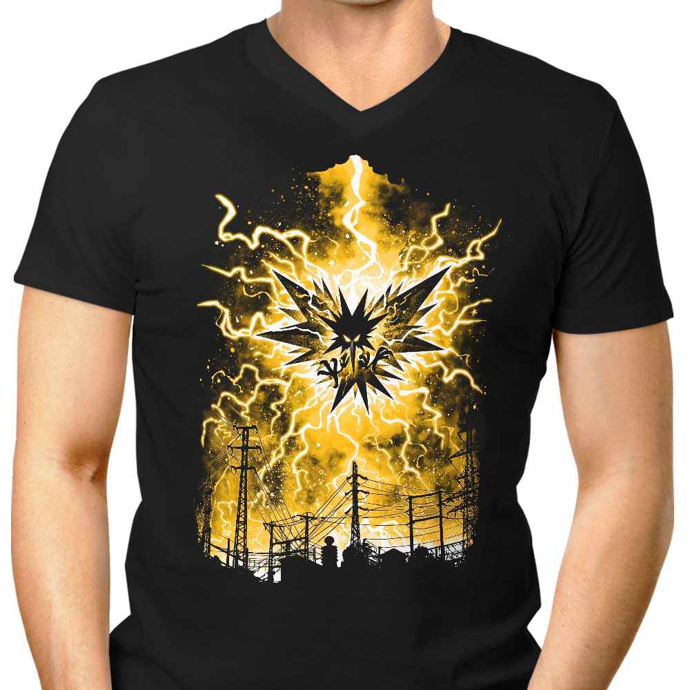 Lightning Storm Men's V-Neck - Adult & Kids T-Shirts, Sweatshirts & Hoodies apparel design preview 1