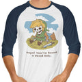 Link is Dead 3/4 Sleeve Raglan - Adult & Kids T-Shirts, Sweatshirts & Hoodies apparel design preview 1