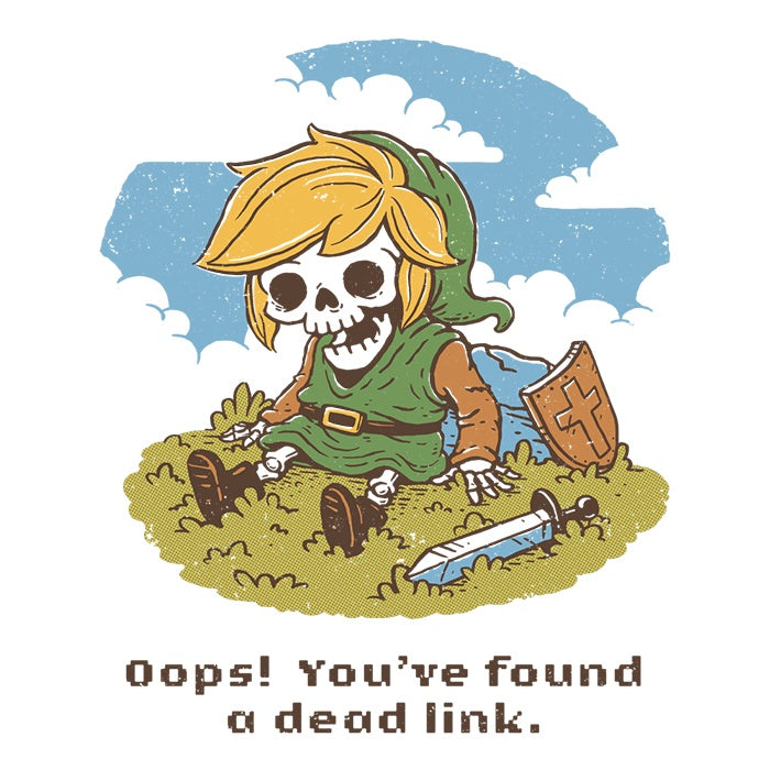 Link is Dead - Adult & Kids T-Shirts, Sweatshirts & Hoodies apparel design preview 2