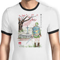 Link to the Watercolor Ringer - Adult & Kids T-Shirts, Sweatshirts & Hoodies apparel design preview 1