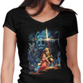 Link Wars Women's V-Neck - Adult & Kids T-Shirts, Sweatshirts & Hoodies apparel design preview 1