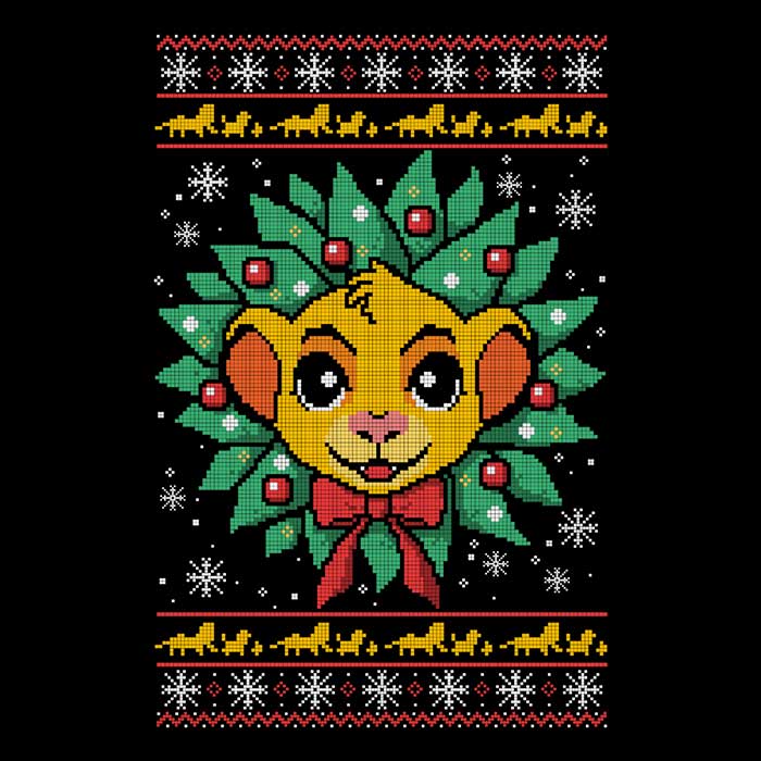 Lion Christmas Men's Apparel - Adult & Kids T-Shirts, Sweatshirts & Hoodies apparel design preview 2
