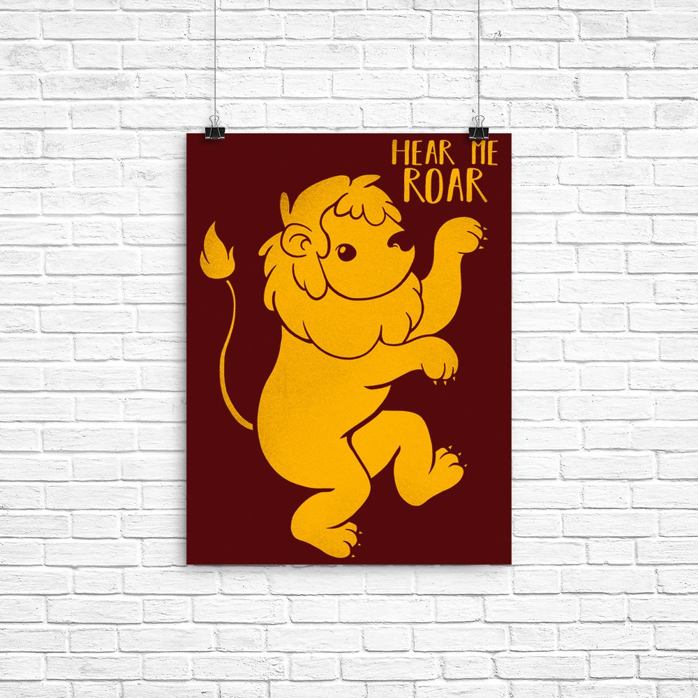 Lion Kawaii Poster - Adult & Kids T-Shirts, Sweatshirts & Hoodies apparel design preview 1