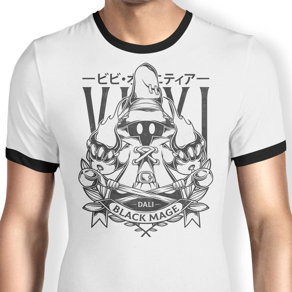 Little Black Magic Ringer - Adult & Kids T-Shirts, Sweatshirts & Hoodies apparel design preview 1