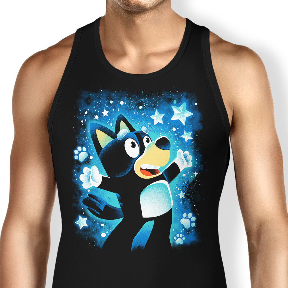 Little Blue Dog Tank Top - Adult & Kids T-Shirts, Sweatshirts & Hoodies apparel design preview 1