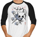Little Ghost 3/4 Sleeve Raglan - Adult & Kids T-Shirts, Sweatshirts & Hoodies apparel design preview 1