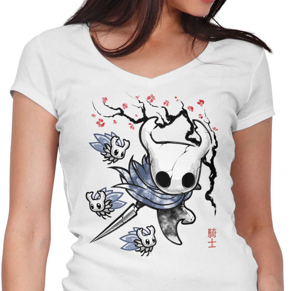 Little Ghost Women's V-Neck - Adult & Kids T-Shirts, Sweatshirts & Hoodies apparel design preview 1