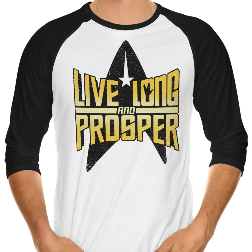 Live Long 3/4 Sleeve Raglan - Adult & Kids T-Shirts, Sweatshirts & Hoodies apparel design preview 1