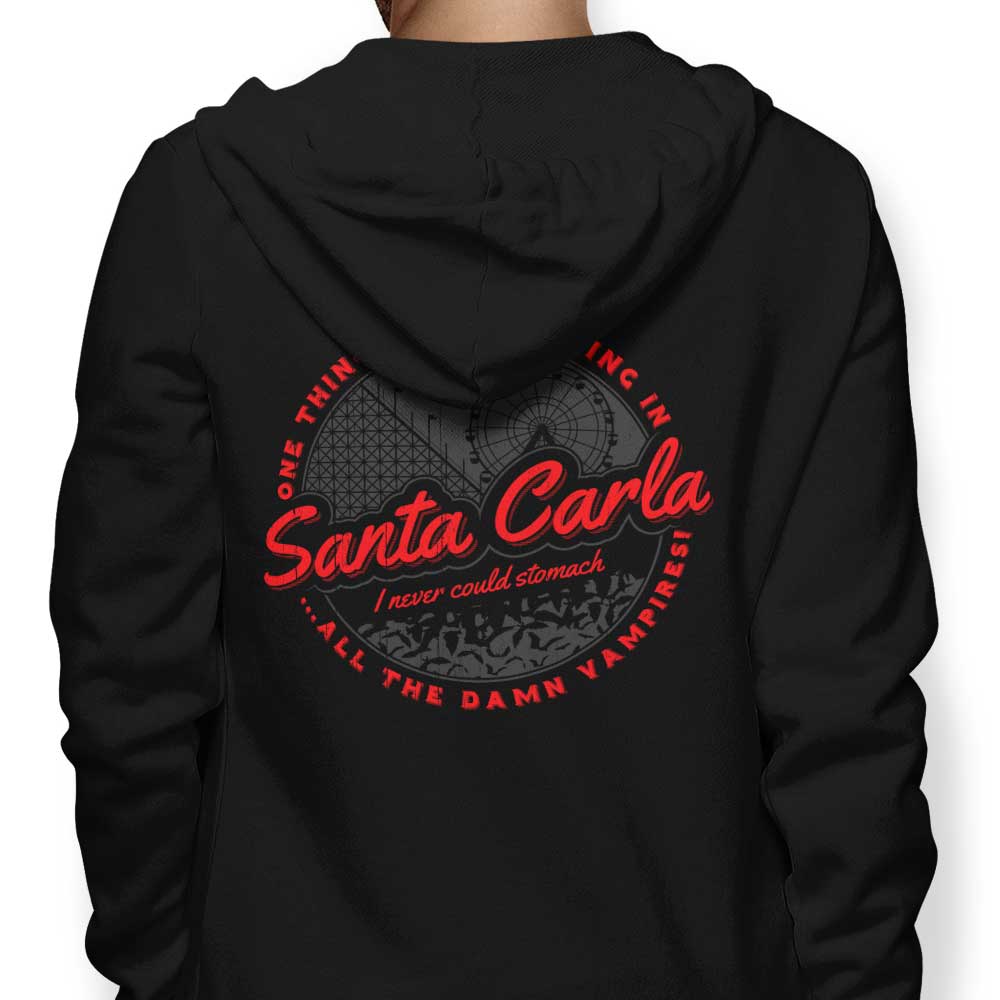 Living in Santa Carla - Adult & Kids T-Shirts, Sweatshirts & Hoodies apparel design preview 1