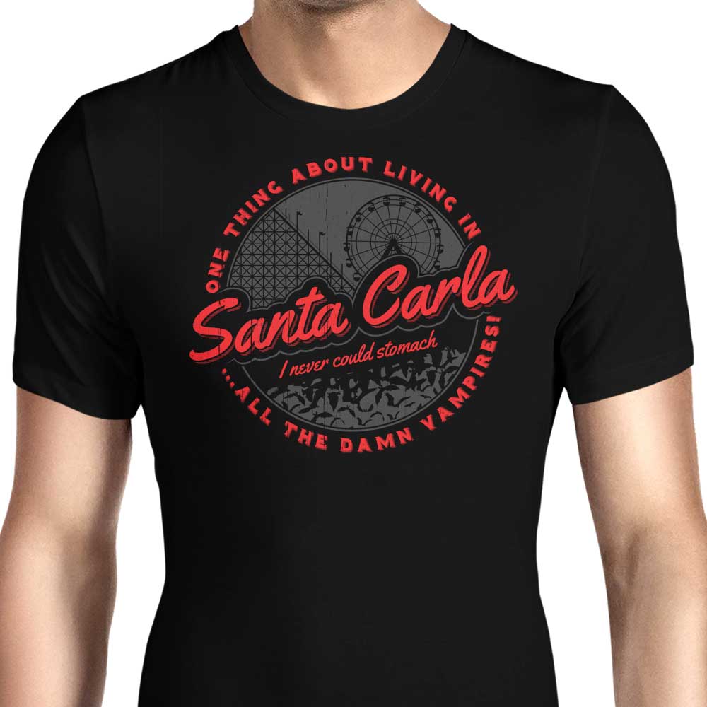 Living in Santa Carla Men's Apparel - Adult & Kids T-Shirts, Sweatshirts & Hoodies apparel design preview 1
