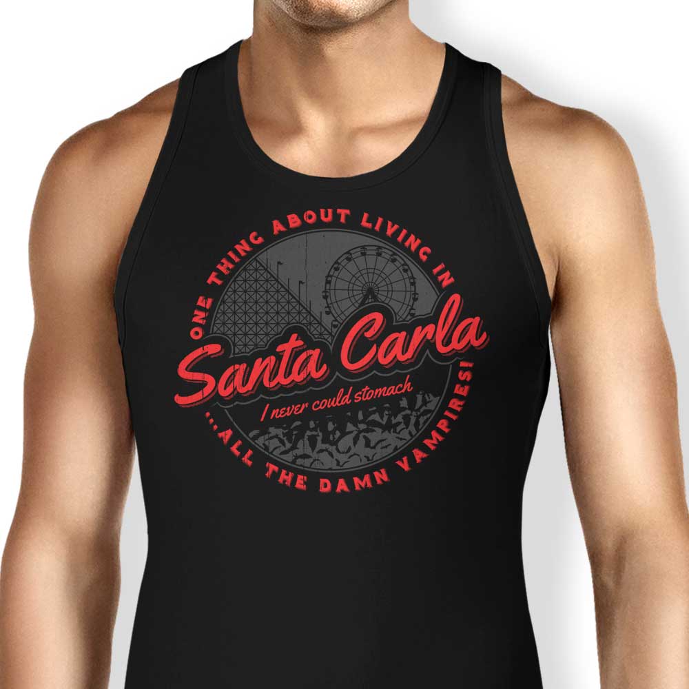 Living in Santa Carla Tank Top - Adult & Kids T-Shirts, Sweatshirts & Hoodies apparel design preview 1