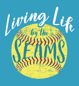 Southernology Statement Softball Life by the Seams - Adult & Kids T-Shirts, Sweatshirts & Hoodies apparel design preview 2