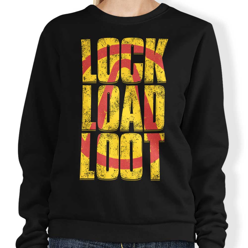 Lock Load Loot - Adult & Kids T-Shirts, Sweatshirts & Hoodies apparel design preview 1