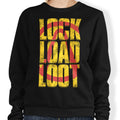 Lock Load Loot - Adult & Kids T-Shirts, Sweatshirts & Hoodies apparel design preview 1