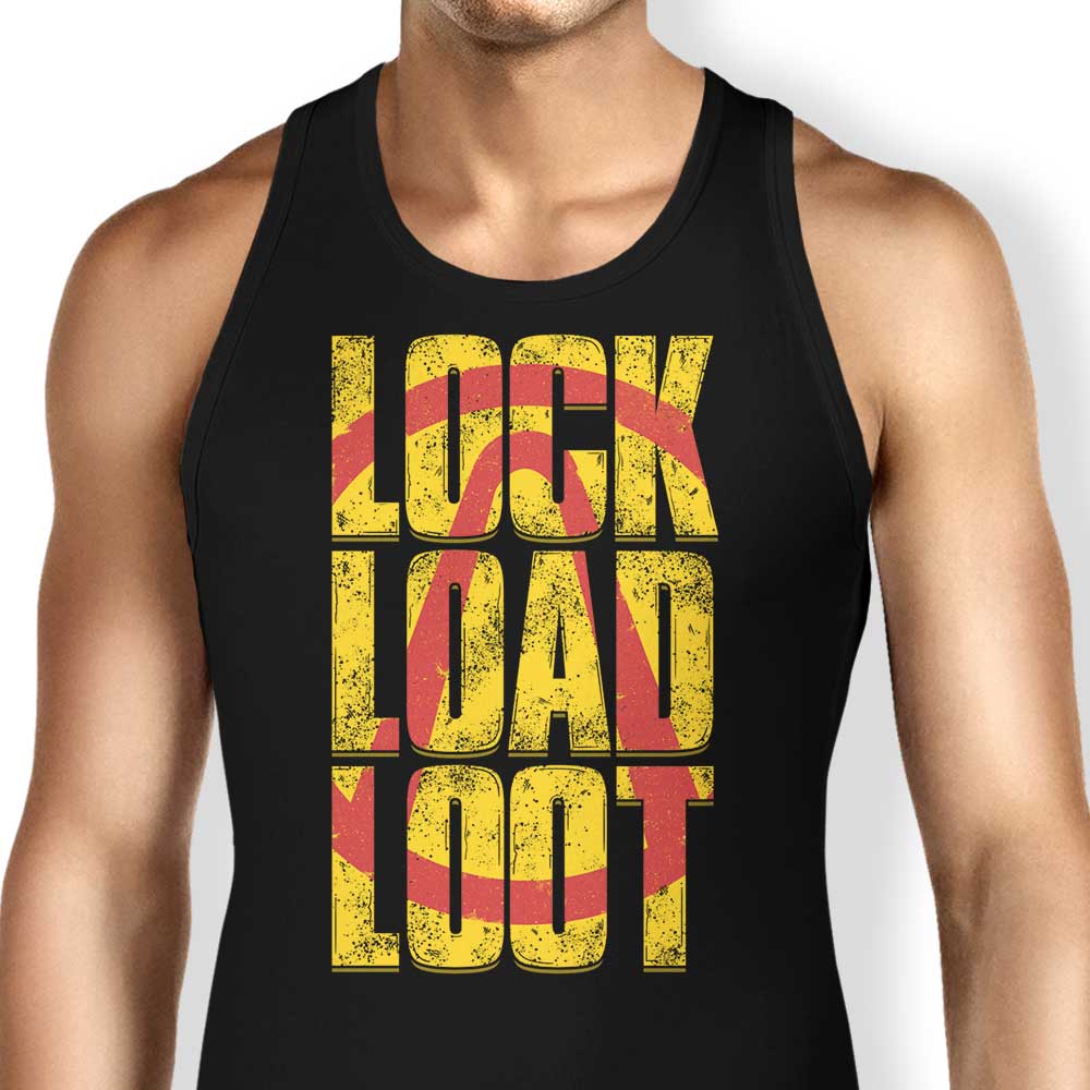 Lock Load Loot Tank Top - Adult & Kids T-Shirts, Sweatshirts & Hoodies apparel design preview 1