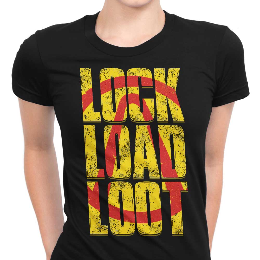 Lock Load Loot Women's Apparel - Adult & Kids T-Shirts, Sweatshirts & Hoodies apparel design preview 1