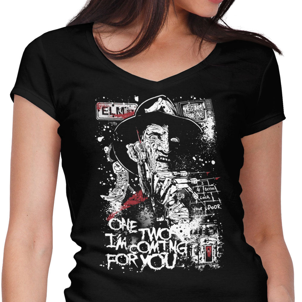 Lock Your Door Women's V-Neck - Adult & Kids T-Shirts, Sweatshirts & Hoodies apparel design preview 1