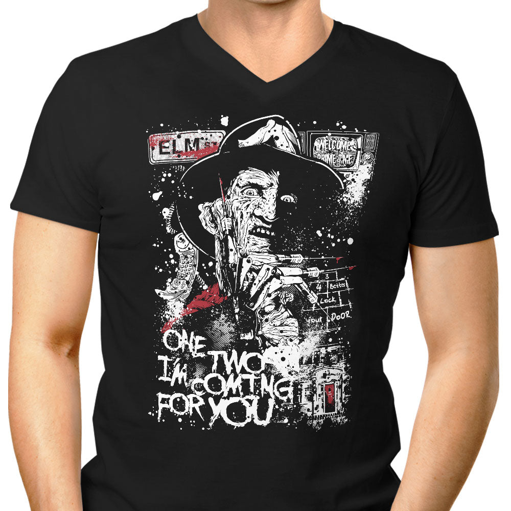Lock Your Door Men's V-Neck - Adult & Kids T-Shirts, Sweatshirts & Hoodies apparel design preview 1