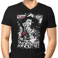 Lock Your Door Men's V-Neck - Adult & Kids T-Shirts, Sweatshirts & Hoodies apparel design preview 1