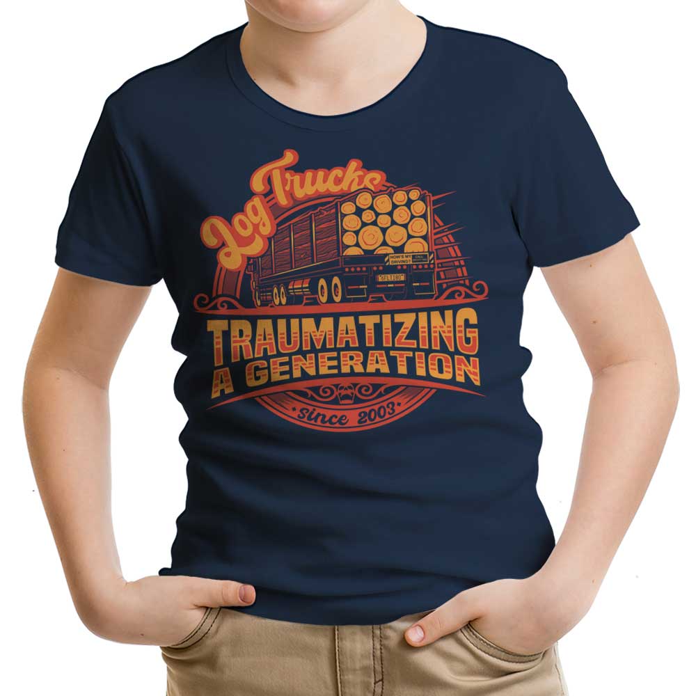 Log Truck Trauma Youth Apparel - Adult & Kids T-Shirts, Sweatshirts & Hoodies apparel design preview 2