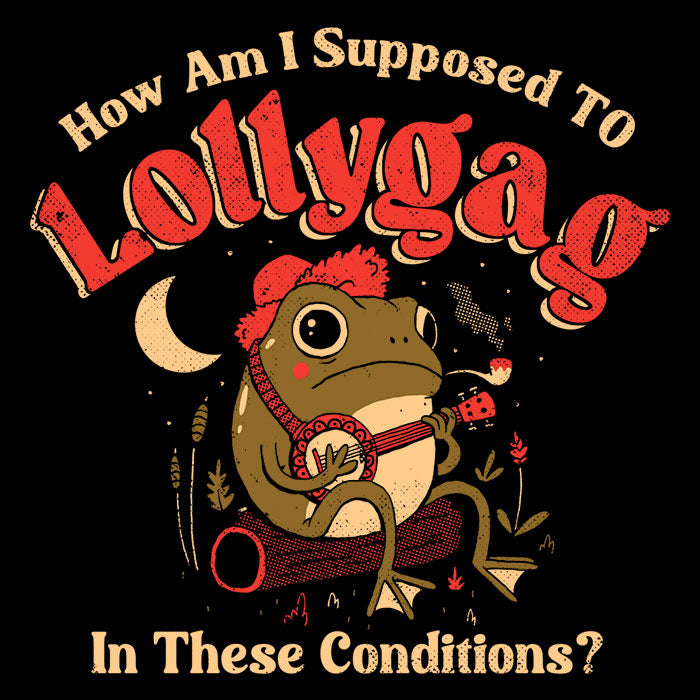 Lollygagging Frog Men's Apparel - Adult & Kids T-Shirts, Sweatshirts & Hoodies apparel design preview 2