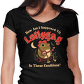 Lollygagging Frog Women's V-Neck - Adult & Kids T-Shirts, Sweatshirts & Hoodies apparel design preview 1