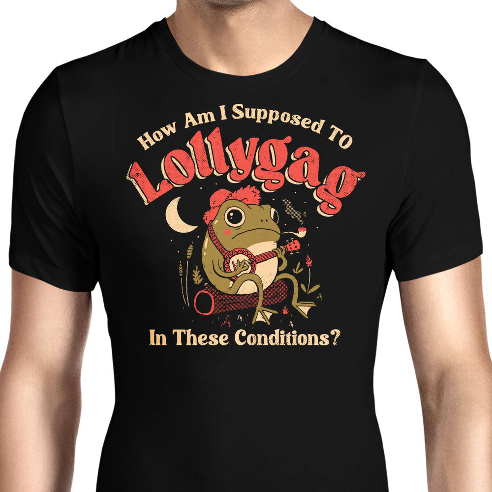 Lollygagging Frog Men's Apparel - Adult & Kids T-Shirts, Sweatshirts & Hoodies apparel design preview 1