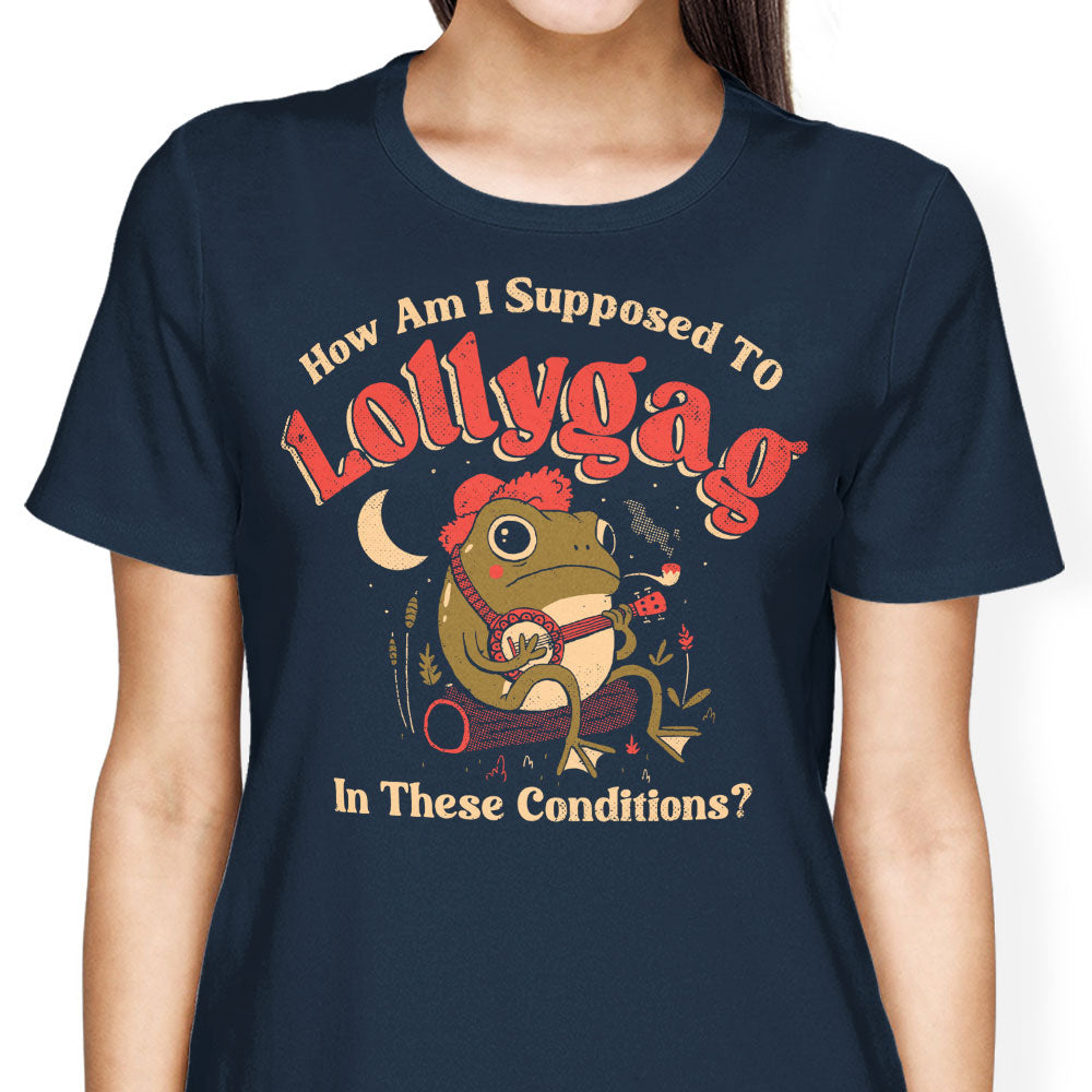 Lollygagging Frog Women's Apparel - Adult & Kids T-Shirts, Sweatshirts & Hoodies apparel design preview 2