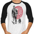 Lone Hitman and Cub 3/4 Sleeve Raglan - Adult & Kids T-Shirts, Sweatshirts & Hoodies apparel design preview 1