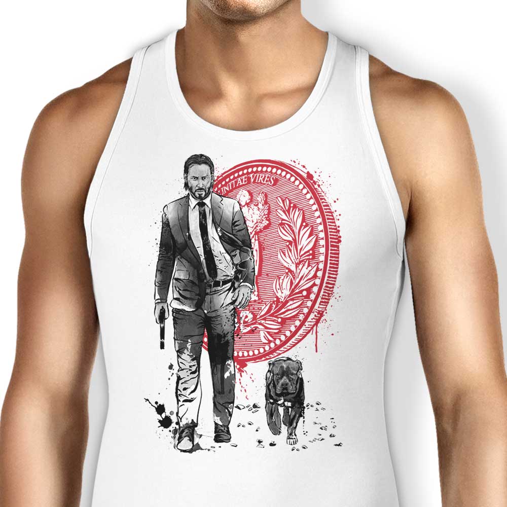 Lone Hitman and Cub Tank Top - Adult & Kids T-Shirts, Sweatshirts & Hoodies apparel design preview 1