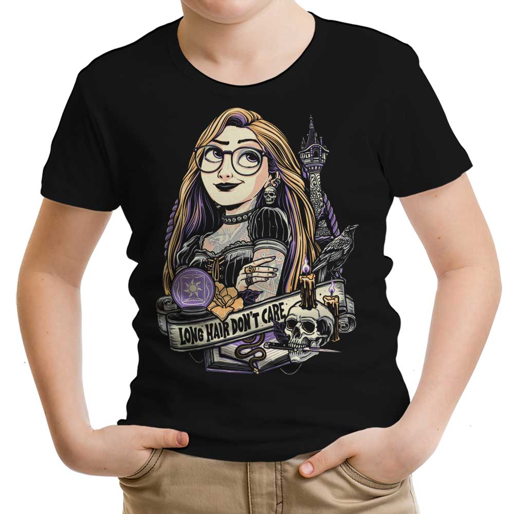 Long Hair, Don't Care Youth Apparel - Adult & Kids T-Shirts, Sweatshirts & Hoodies apparel design preview 1