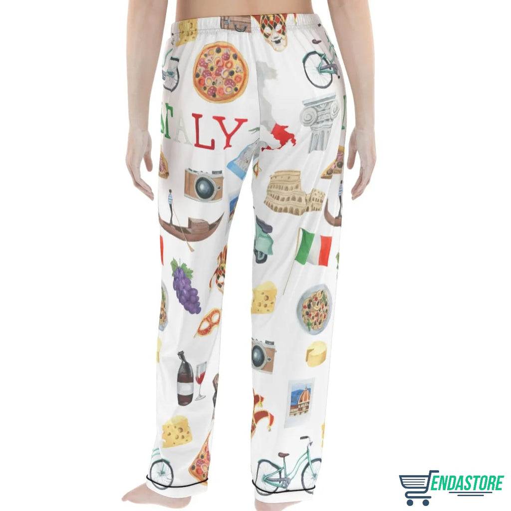Long Italy Roma Travel Pajama Set product image 4
