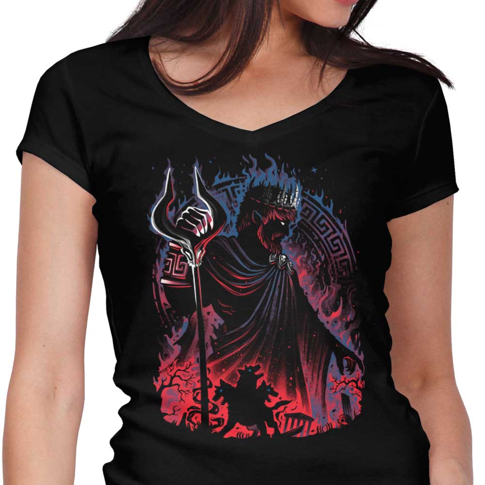 Lord of the Dead Women's V-Neck - Adult & Kids T-Shirts, Sweatshirts & Hoodies apparel design preview 1