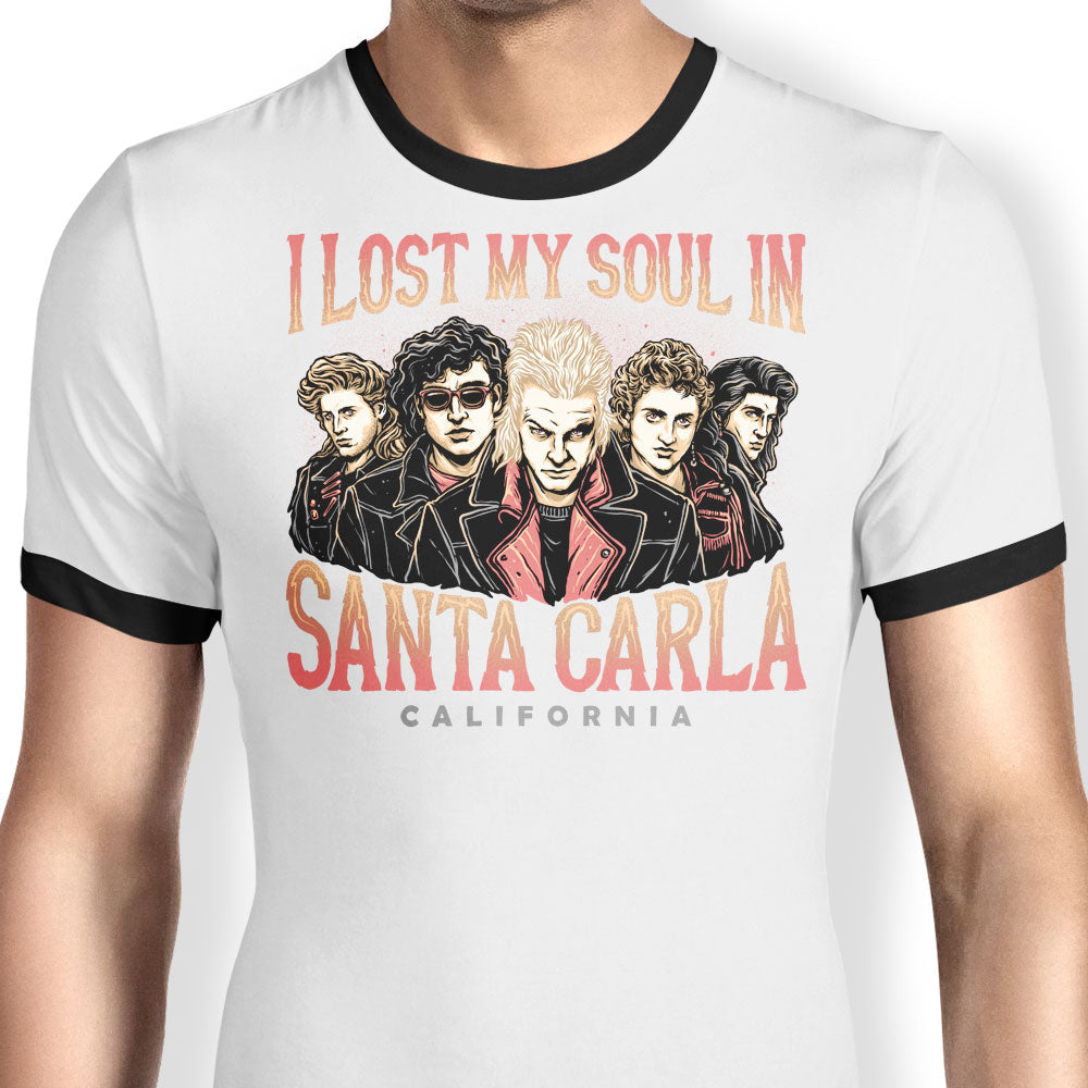 Lost My Soul Ringer - Adult & Kids T-Shirts, Sweatshirts & Hoodies apparel design preview 1