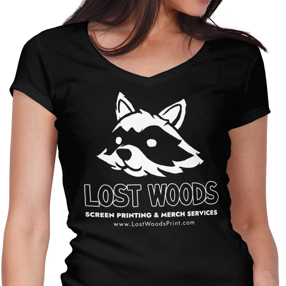 Lost Woods Staff Women's V-Neck - Adult & Kids T-Shirts, Sweatshirts & Hoodies apparel design preview 1