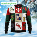 Louisiana Famous Things Ugly Christmas Sweater product image