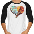Love Bird 3/4 Sleeve Raglan - Adult & Kids T-Shirts, Sweatshirts & Hoodies apparel design preview 1