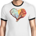 Love Bird Ringer - Adult & Kids T-Shirts, Sweatshirts & Hoodies apparel design preview 1