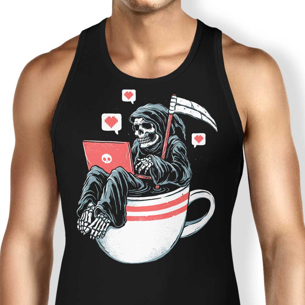 Love Death Coffee Tank Top - Adult & Kids T-Shirts, Sweatshirts & Hoodies apparel design preview 1