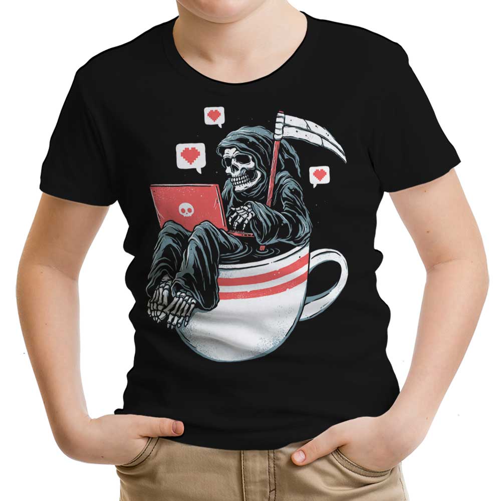 Love Death Coffee Youth Apparel - Adult & Kids T-Shirts, Sweatshirts & Hoodies apparel design preview 1