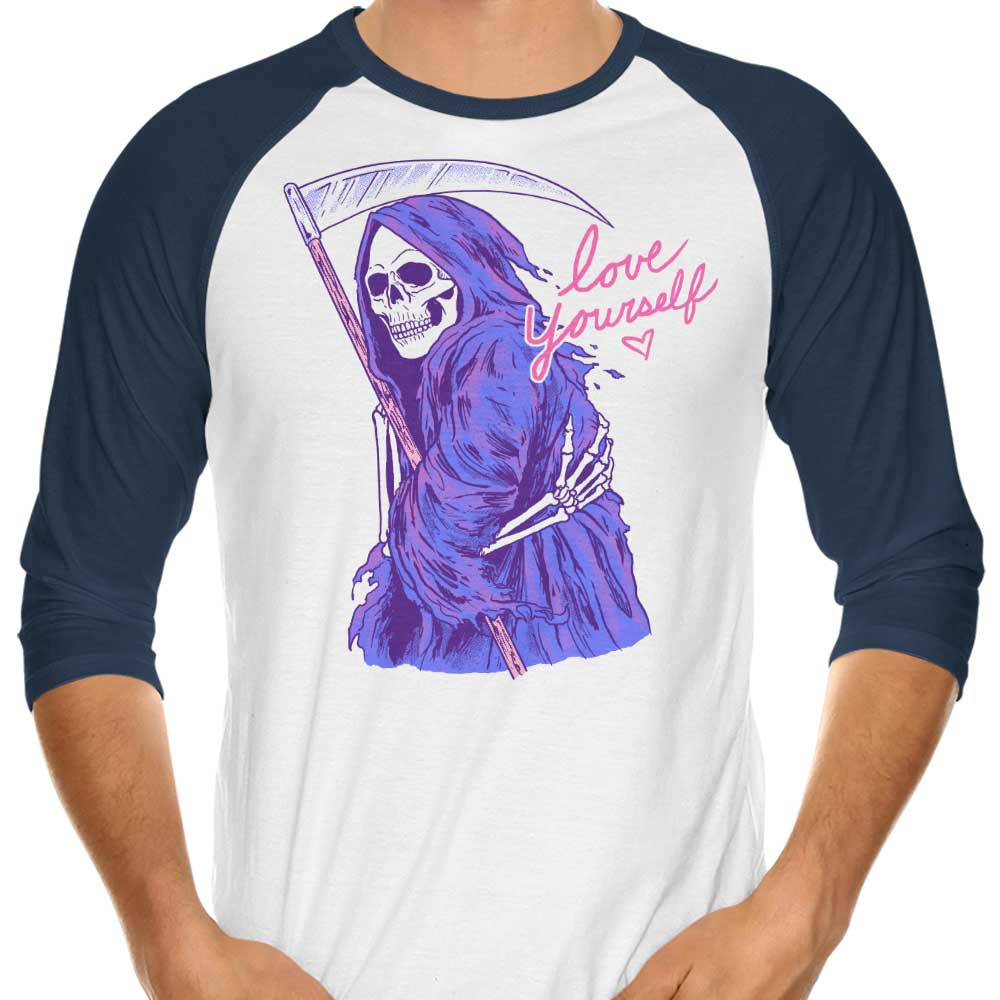 Love Yourself 3/4 Sleeve Raglan - Adult & Kids T-Shirts, Sweatshirts & Hoodies apparel design preview 1